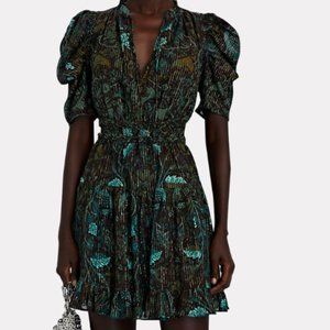 Ada Puff Sleeve Printed Mini Dress